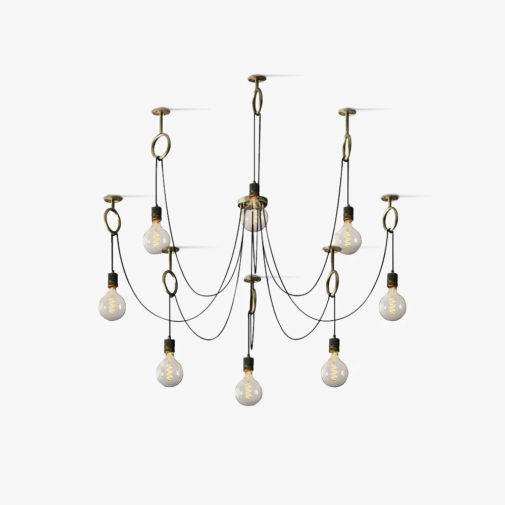 Lustre Amaryllis en métal – vue 7