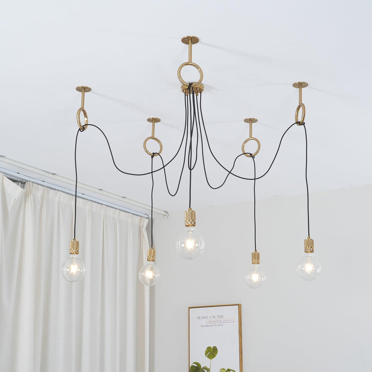 Lustre Amaryllis en métal – vue 17