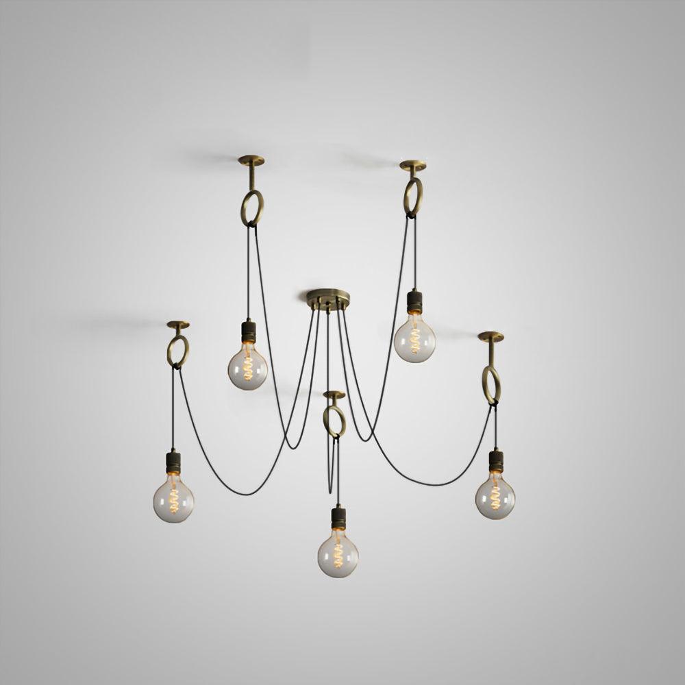 Lustre Amaryllis en métal – vue 3