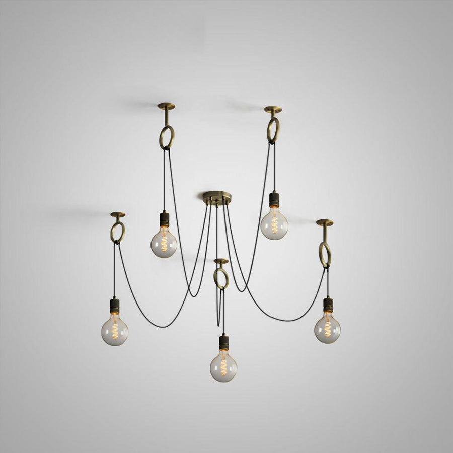 Lustre Amaryllis en métal – vue 3