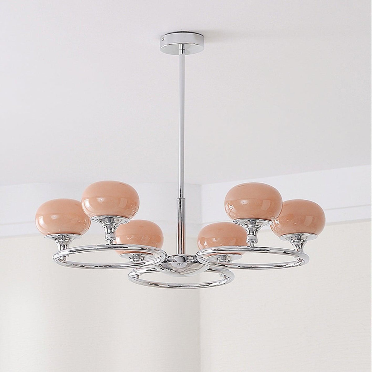 Lustre Rhapsodie en verre et métal – vue 4