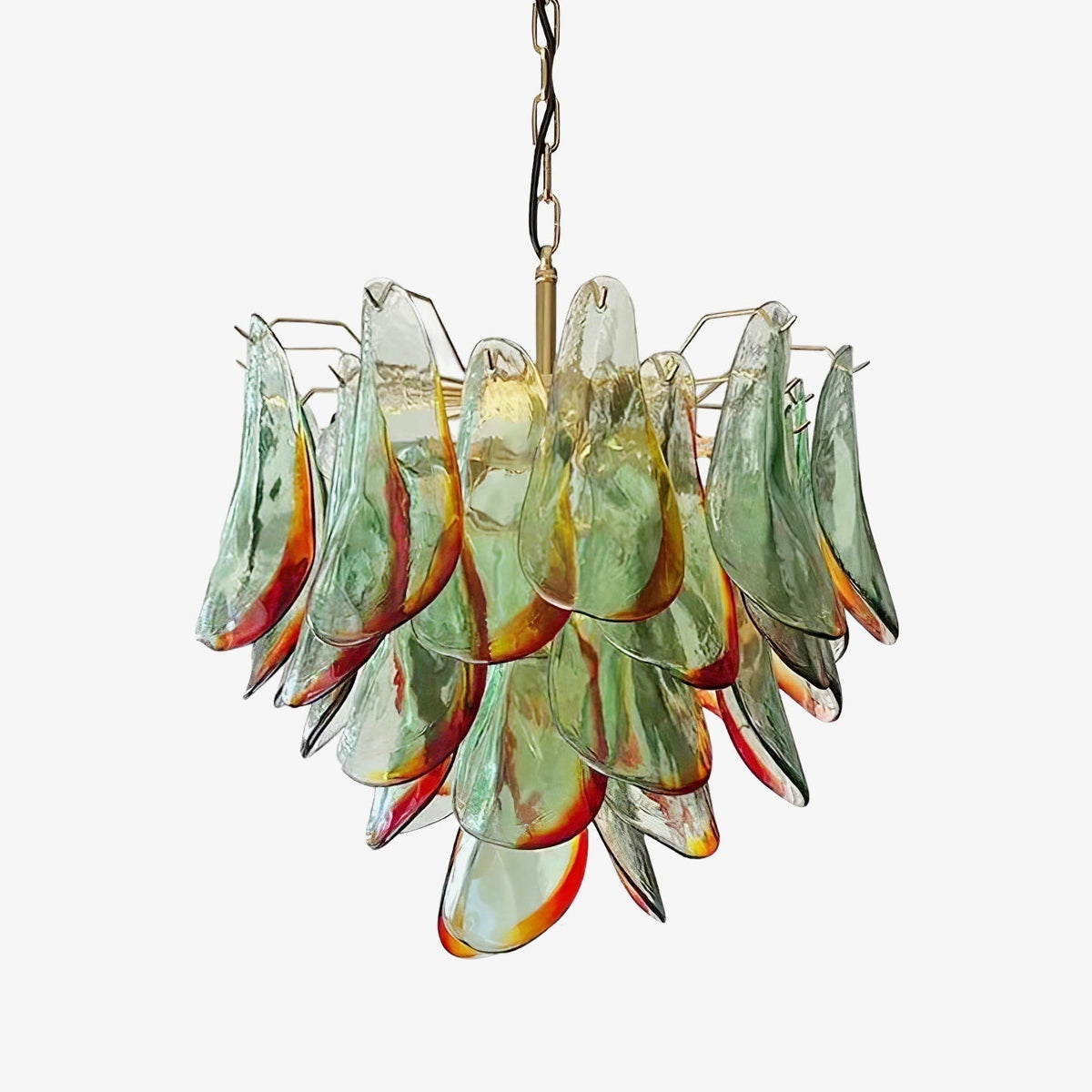 Lustre Falaise en verre et métal – vue 55
