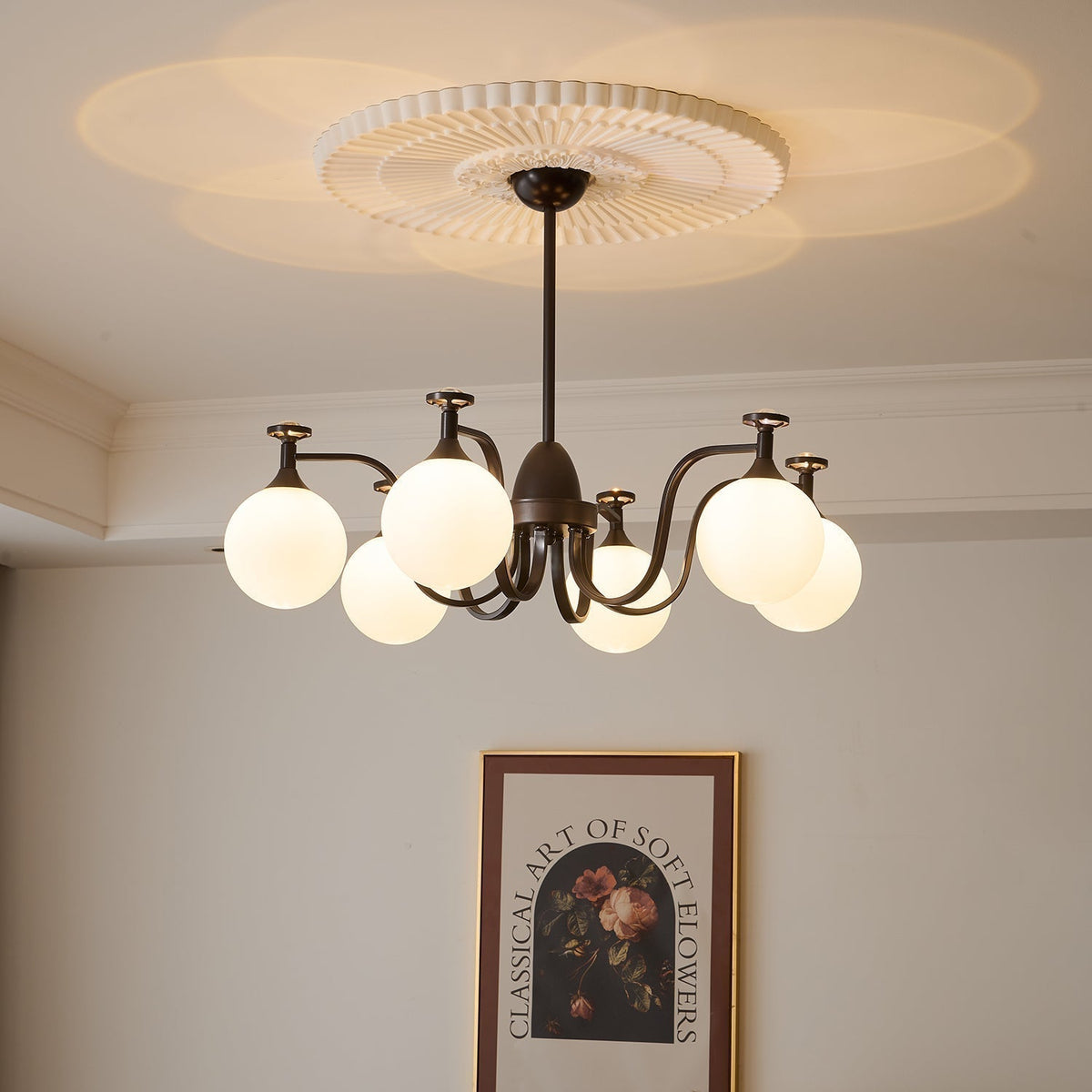 Lustre Guirlande en verre et métal – vue 33
