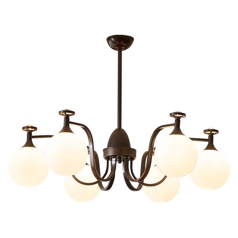 Lustre Guirlande en verre et métal – vue 19
