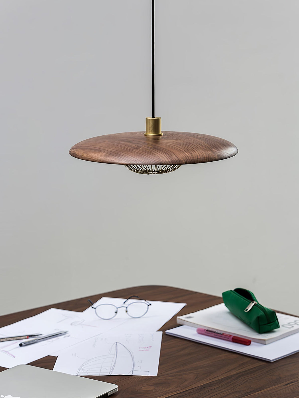 Suspension Allegro en bois et fer – vue 48