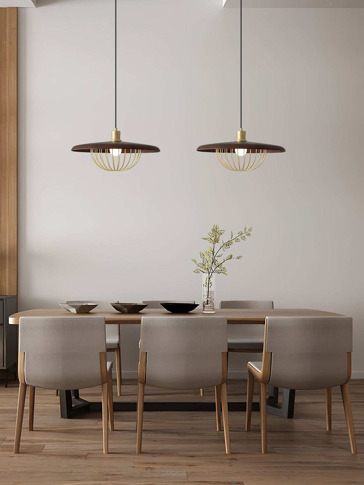 Suspension Allegro en bois et fer – vue 49