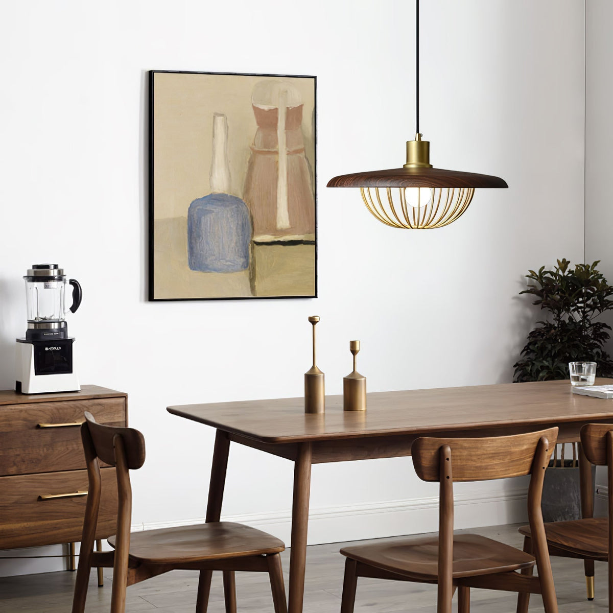 Suspension Allegro en bois et fer – vue 51