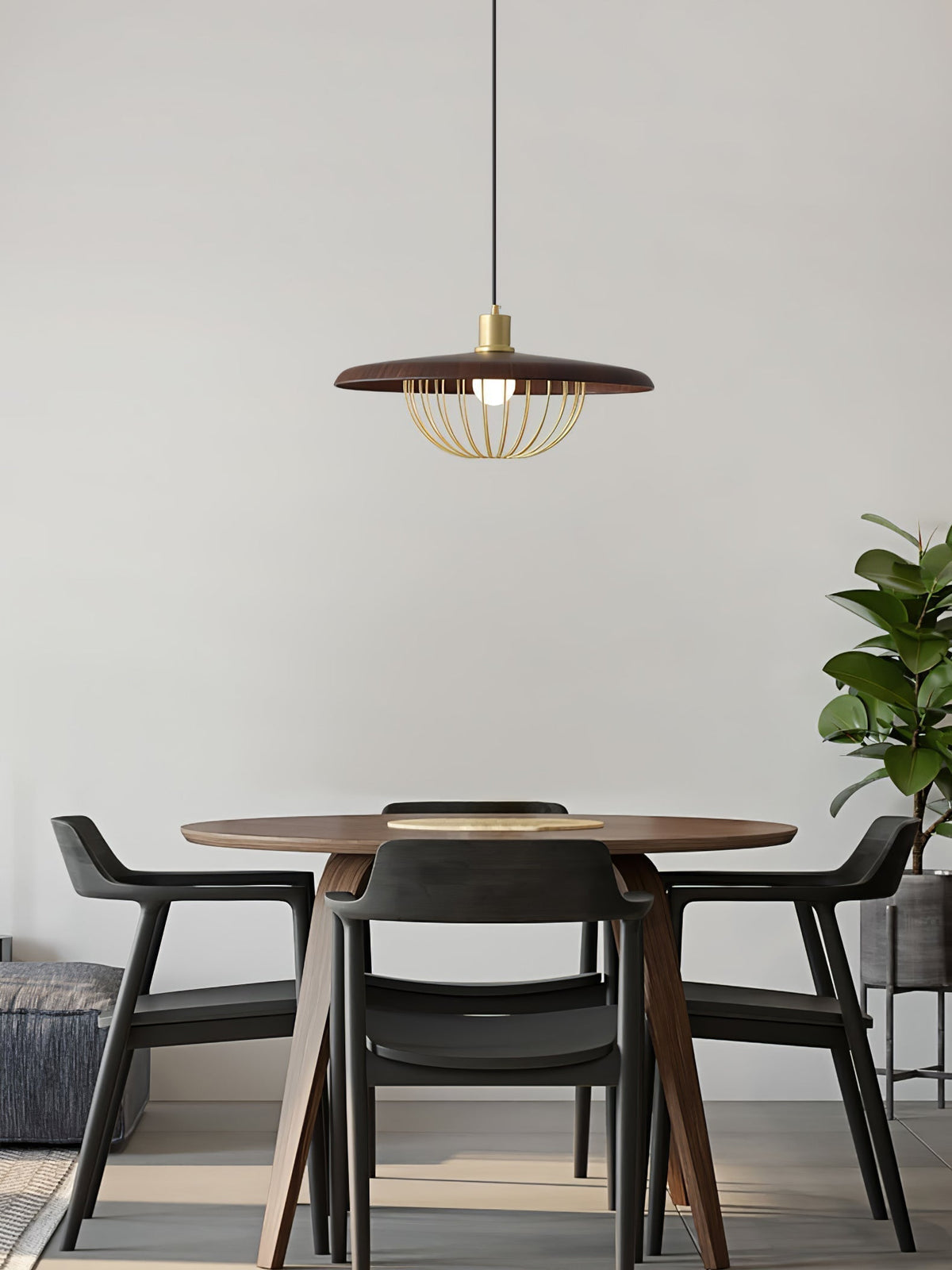 Suspension Allegro en bois et fer – vue 53