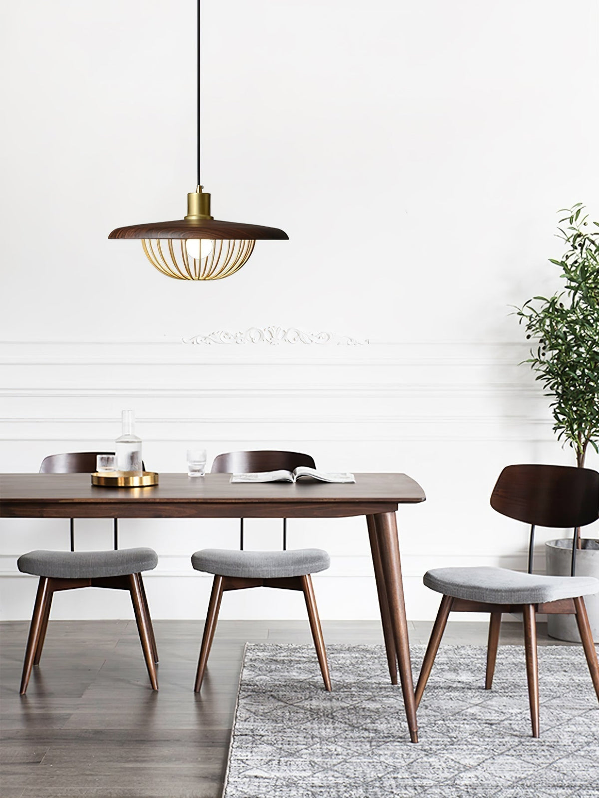 Suspension Allegro en bois et fer – vue 65