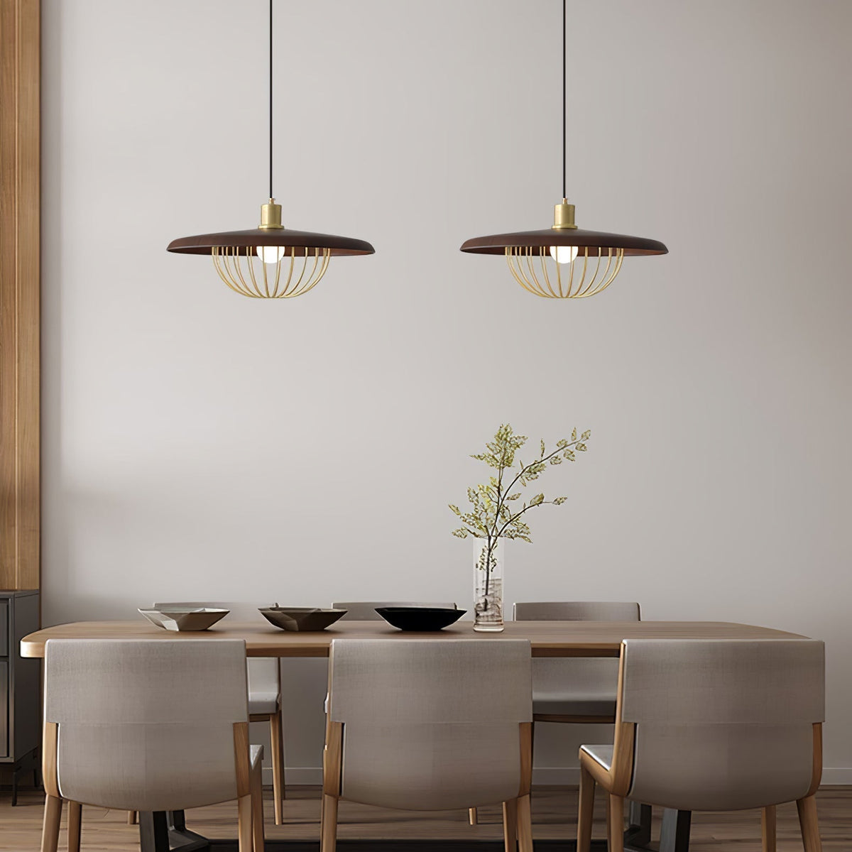 Suspension Allegro en bois et fer – vue 76