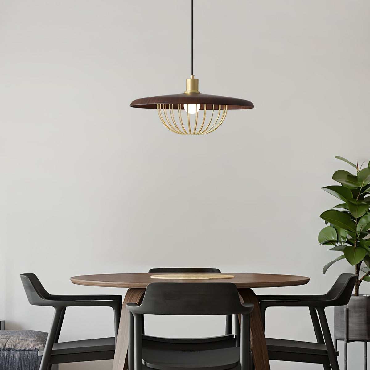 Suspension Allegro en bois et fer – vue 16
