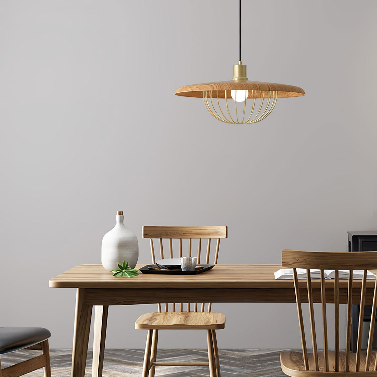 Suspension Allegro en bois et fer – vue 81