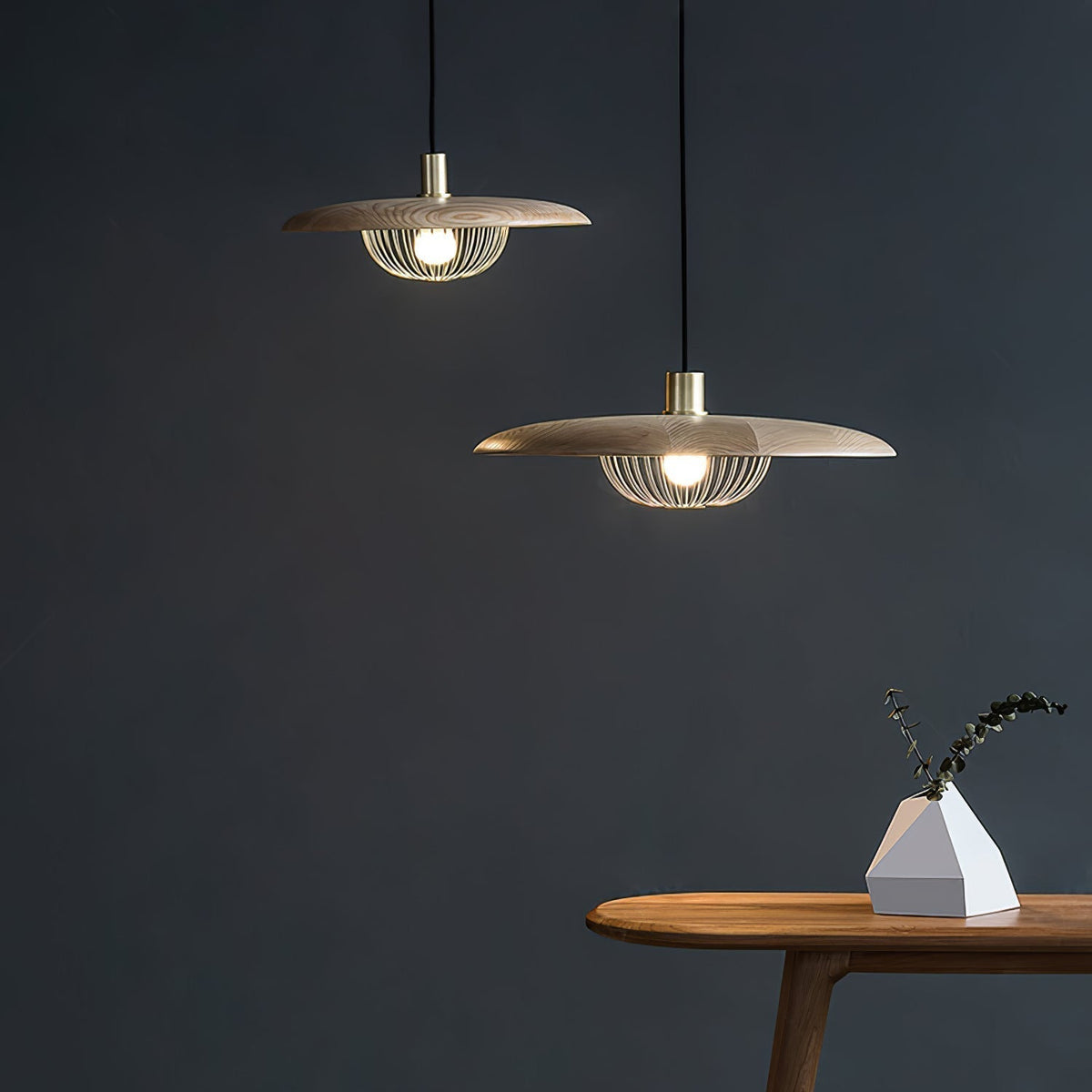Suspension Allegro en bois et fer – vue 84