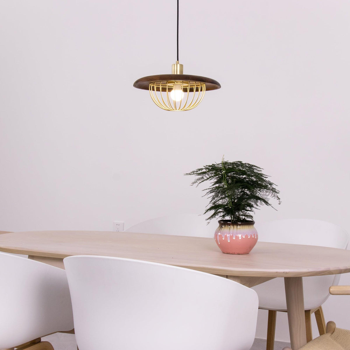 Suspension Allegro en bois et fer – vue 35