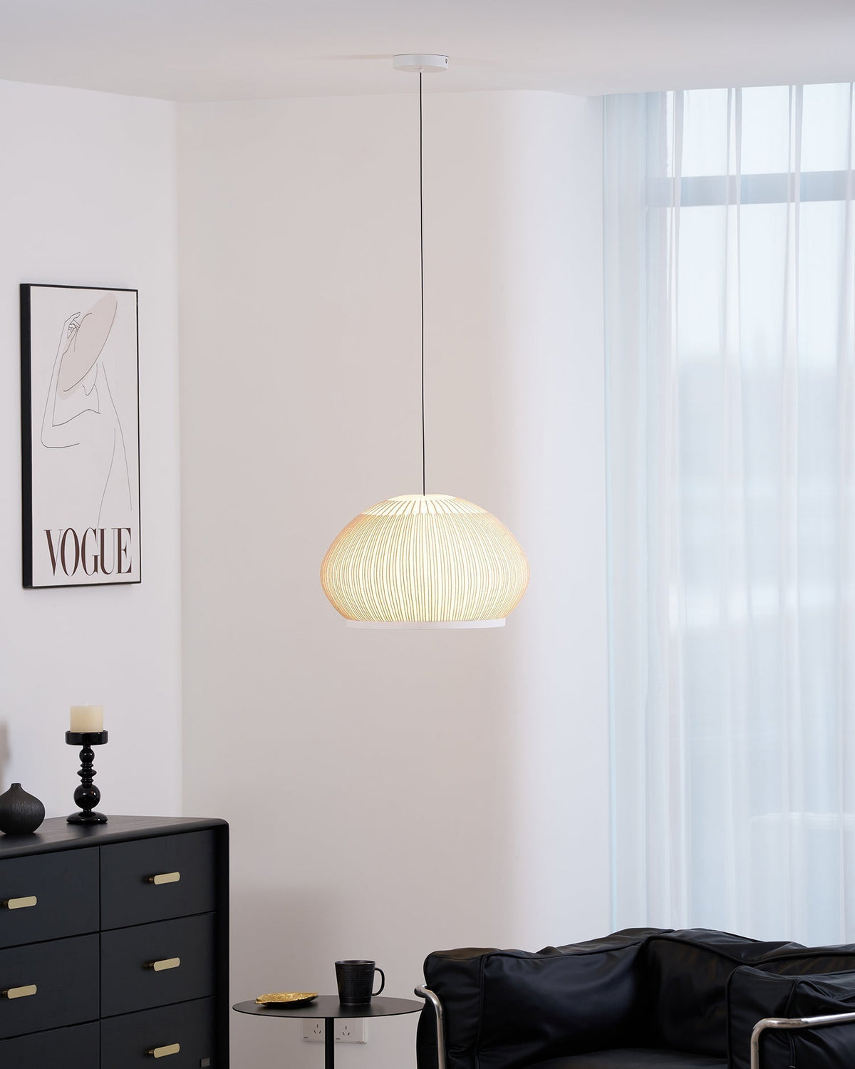 Suspension Zénith en tissu et métal – vue 49