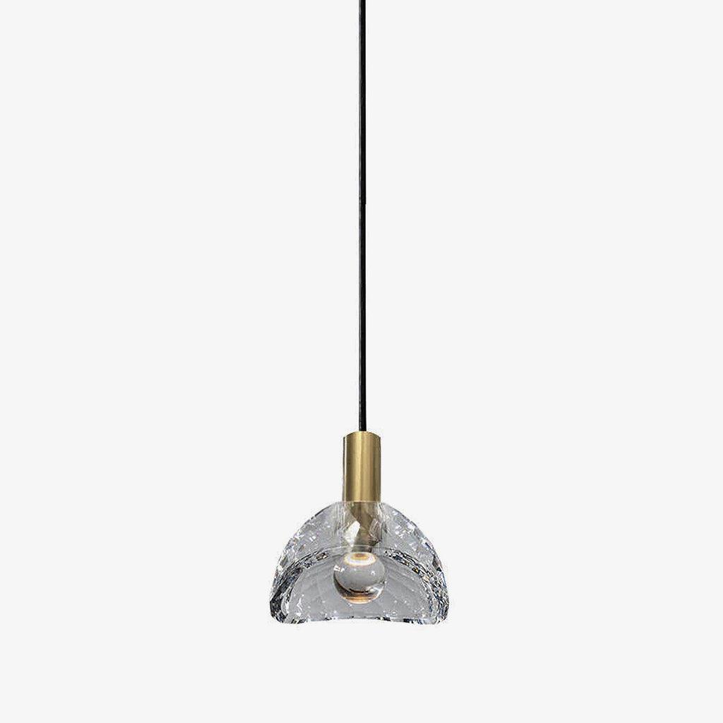 Suspension Gerbe en verre et cuivre – vue 25