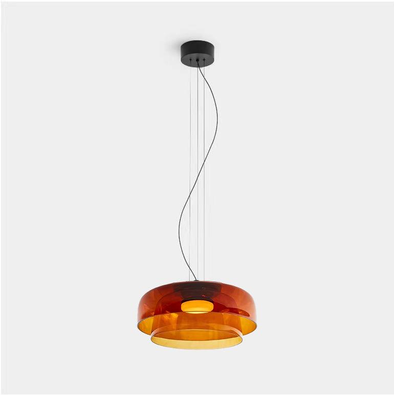Suspension Balustre en verre et métal – vue 70