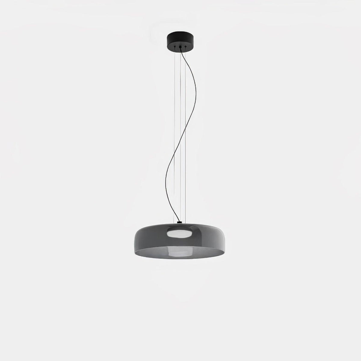 Suspension Balustre en verre et métal – vue 14