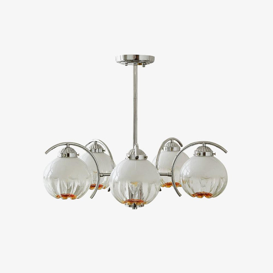 Lustre Boussole en verre et laiton – vue 5