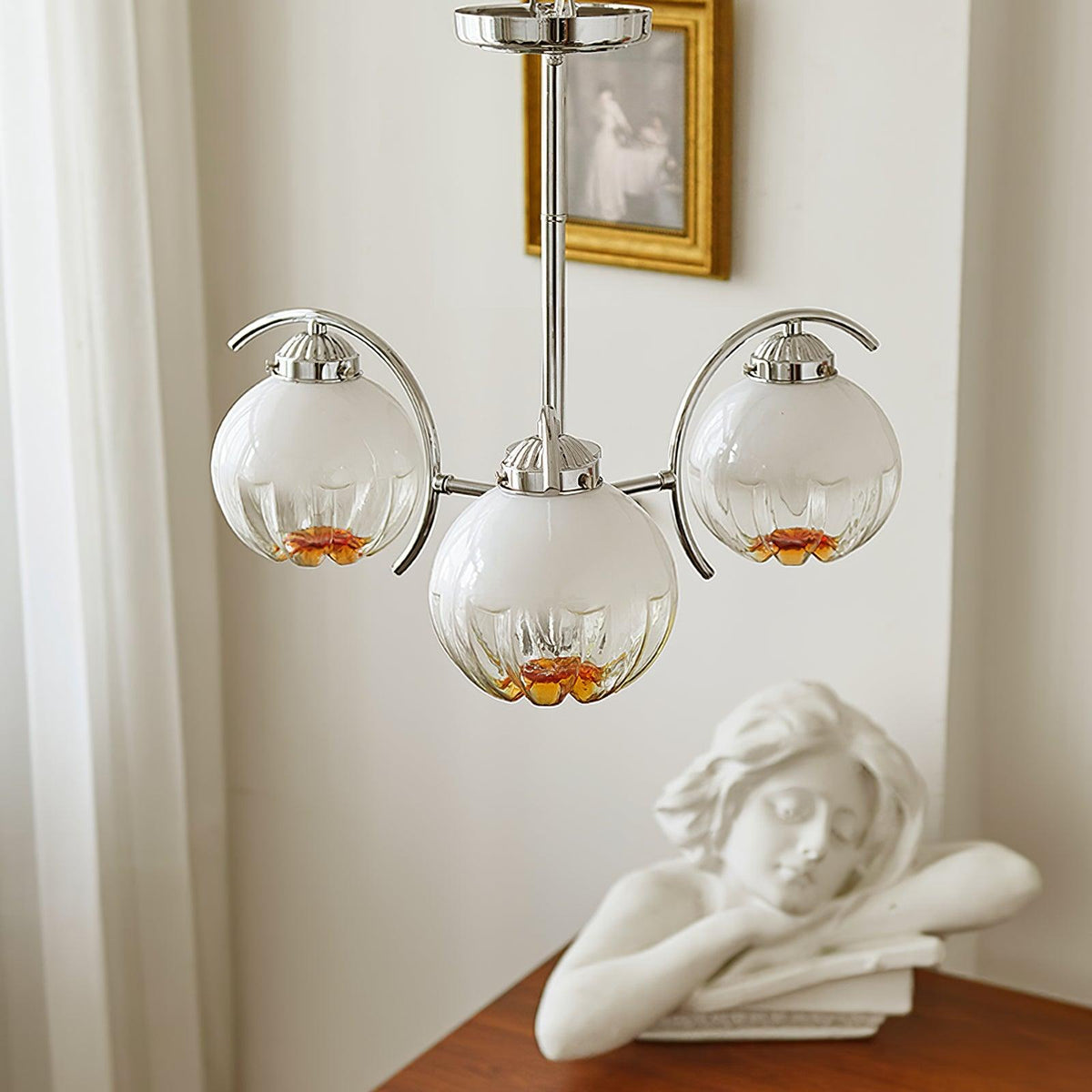 Lustre Boussole en verre et laiton – vue 31