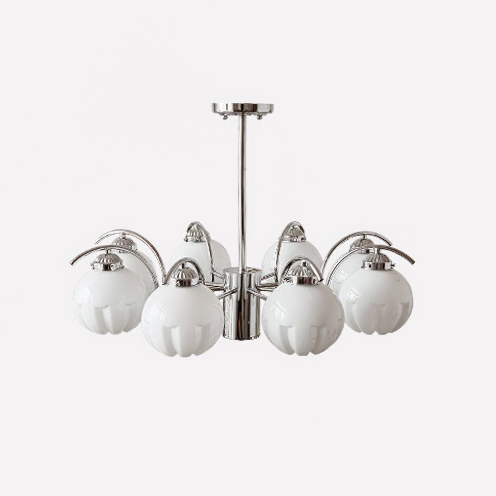 Lustre Boussole en verre et laiton – vue 6
