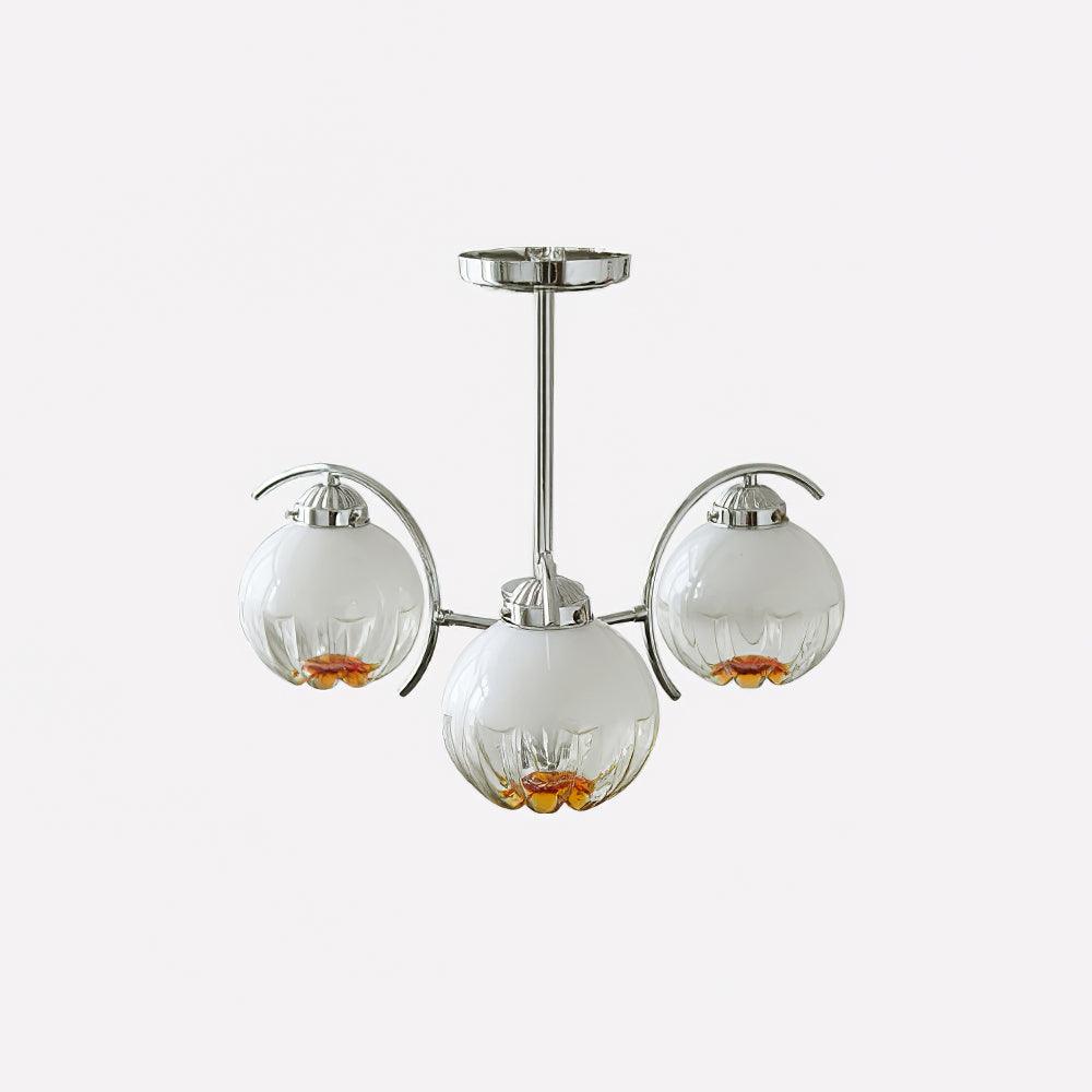Lustre Boussole en verre et laiton – vue 7