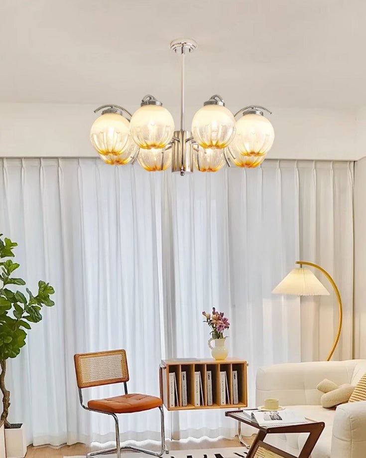 Lustre Boussole en verre et laiton – vue 17