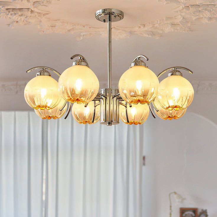 Lustre Boussole en verre et laiton – vue 28