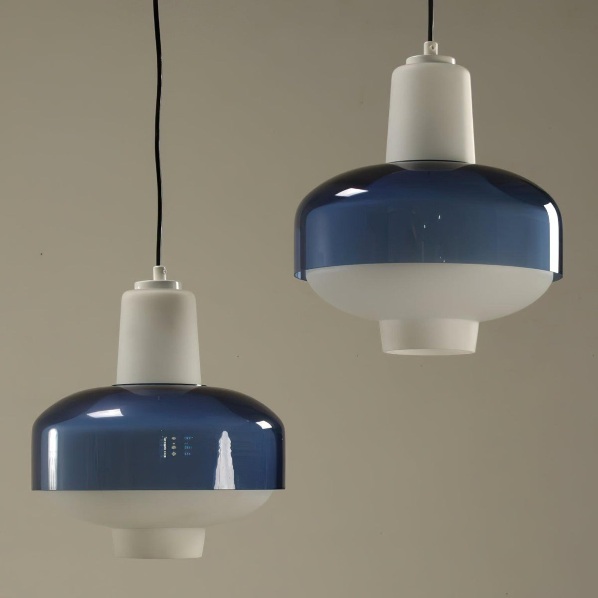 Suspension Lavande en verre et fer – vue 3