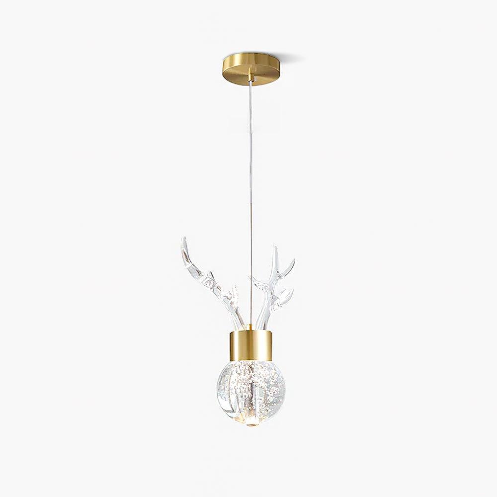 Suspension Constance en aluminium et cristal – vue 7