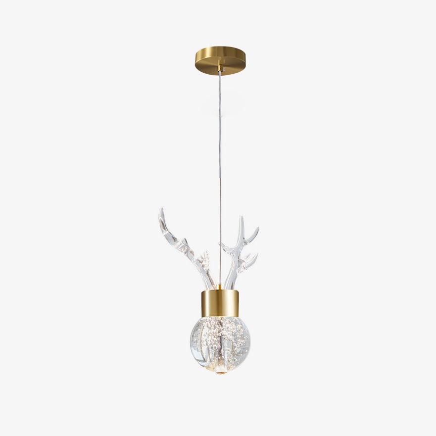 Suspension Constance en aluminium et cristal – vue 5