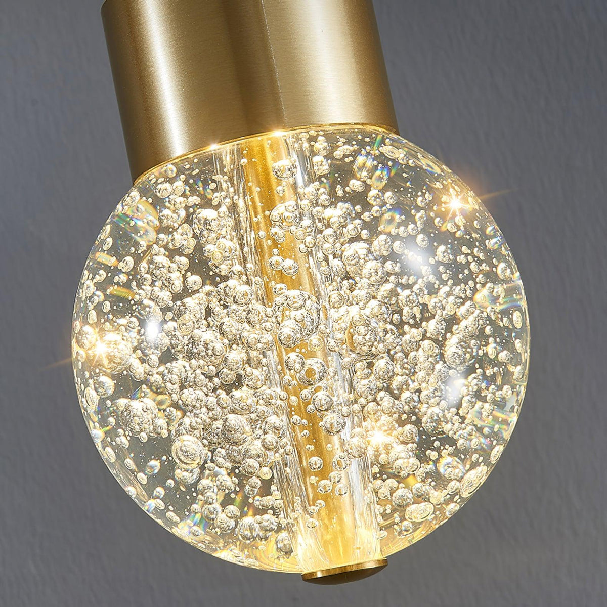 Suspension Constance en aluminium et cristal – vue 3