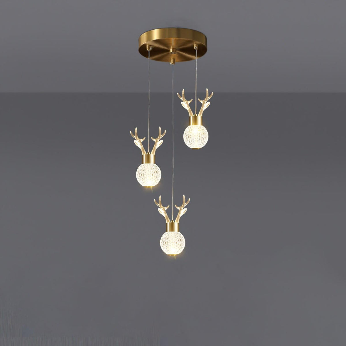 Suspension Constance en aluminium et cristal – vue 21