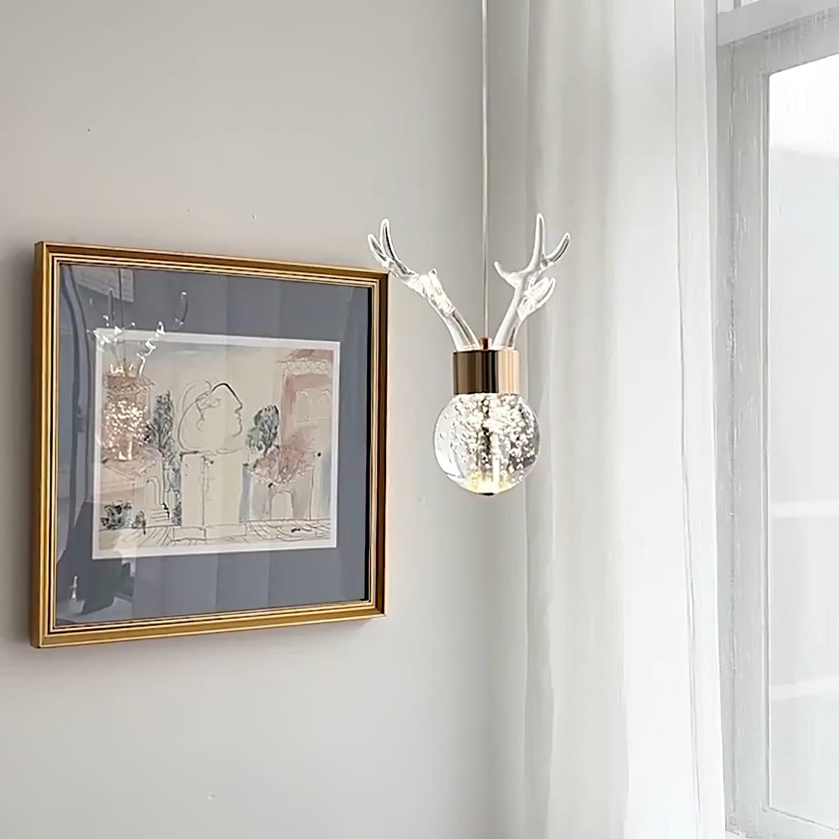 Suspension Constance en aluminium et cristal – vue 16