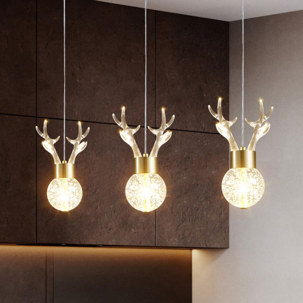 Suspension Constance en aluminium et cristal – vue 18