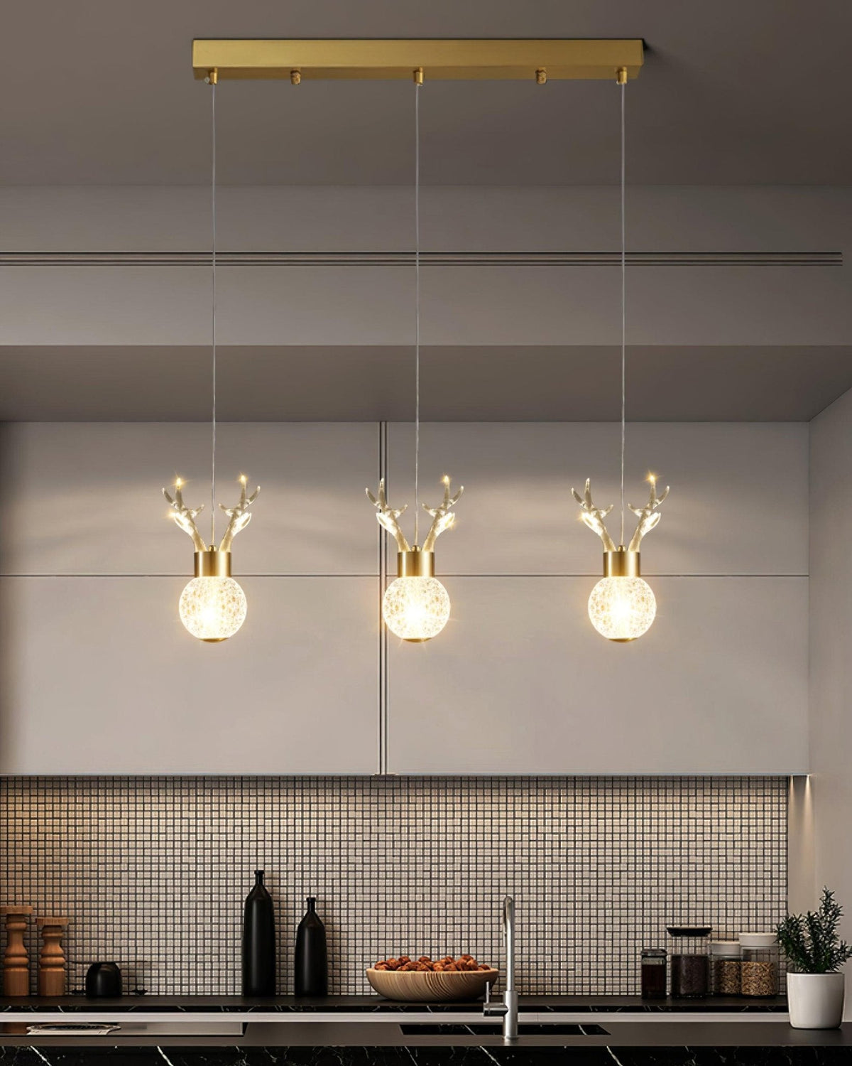 Suspension Constance en aluminium et cristal – vue 28