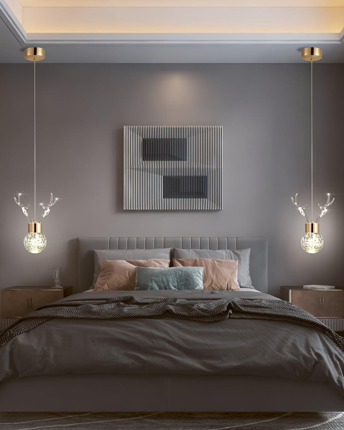 Suspension Constance en aluminium et cristal – vue 29