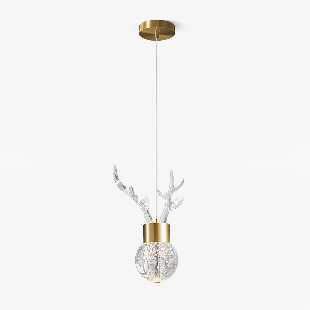 Suspension Constance en aluminium et cristal – vue 6