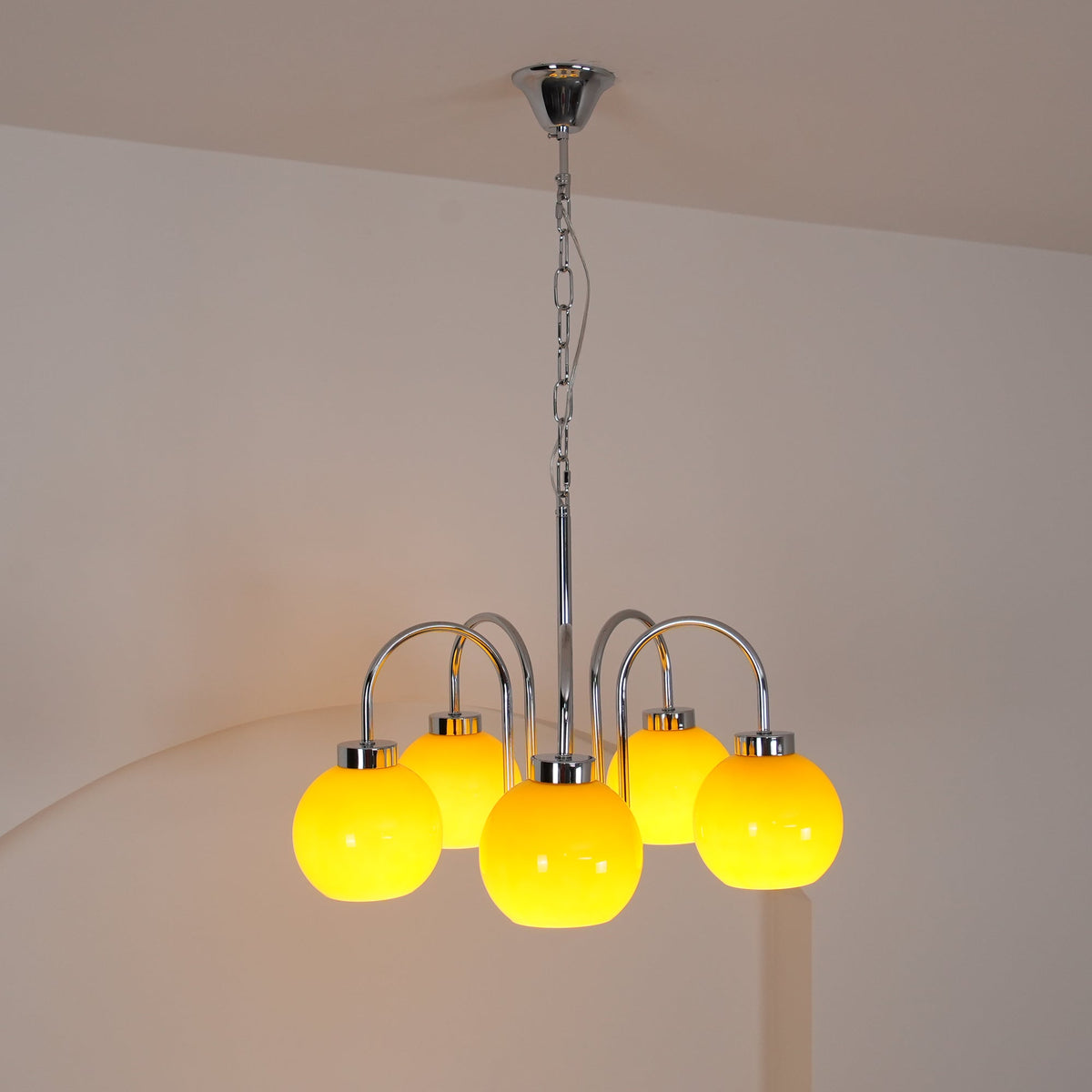 Lustre Oréade en verre et métal – vue 52