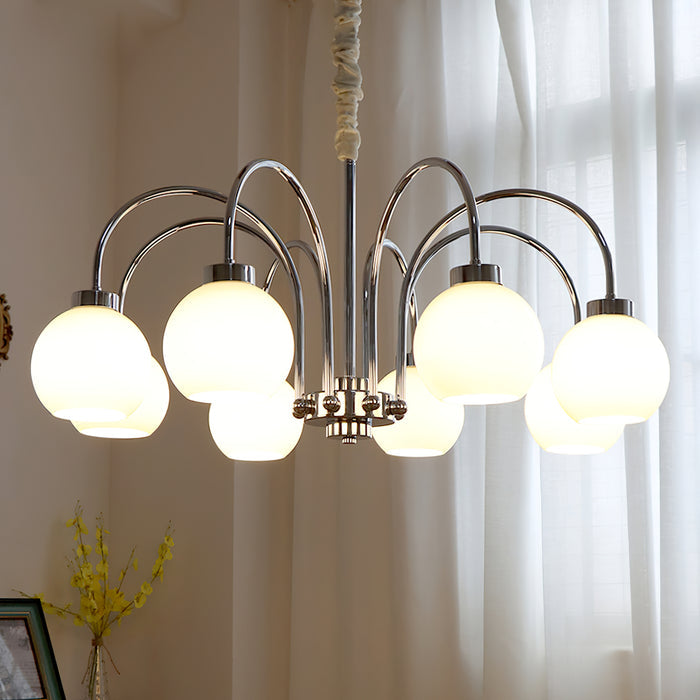 Lustre Oréade en verre et métal – vue 62