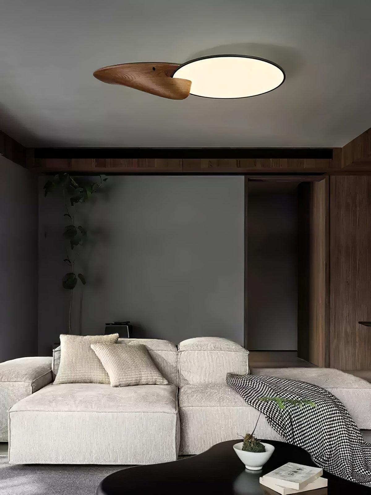 Plafonnier Cosette en bois et métal – vue 19