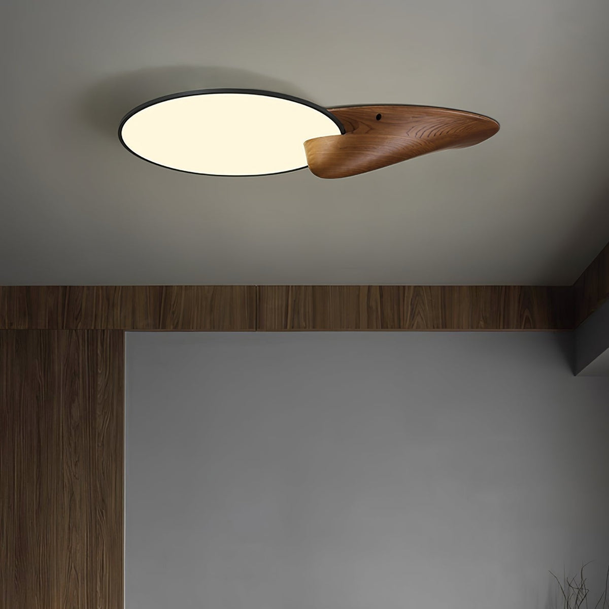 Plafonnier Cosette en bois et métal – vue 11
