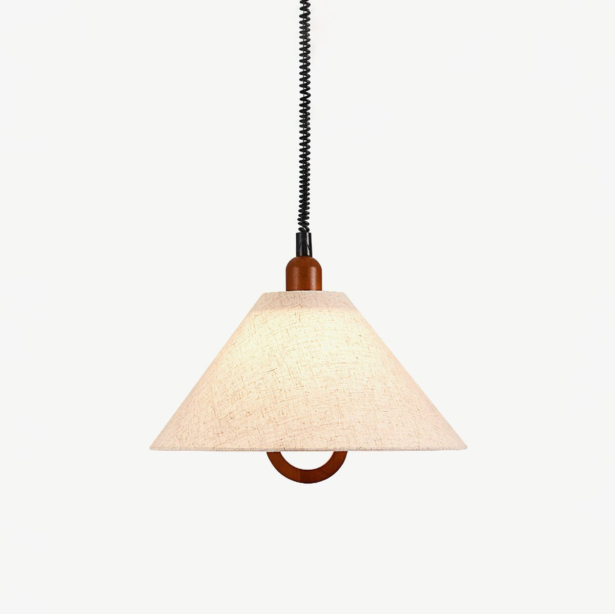 Suspension Lucerne en bois et tissu – vue 24