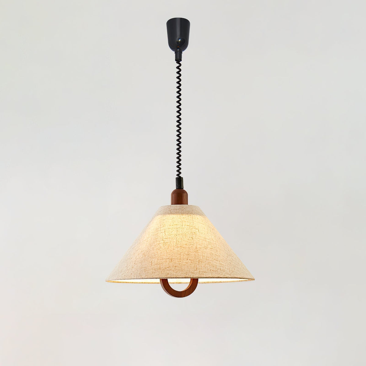 Suspension Lucerne en bois et tissu – vue 10