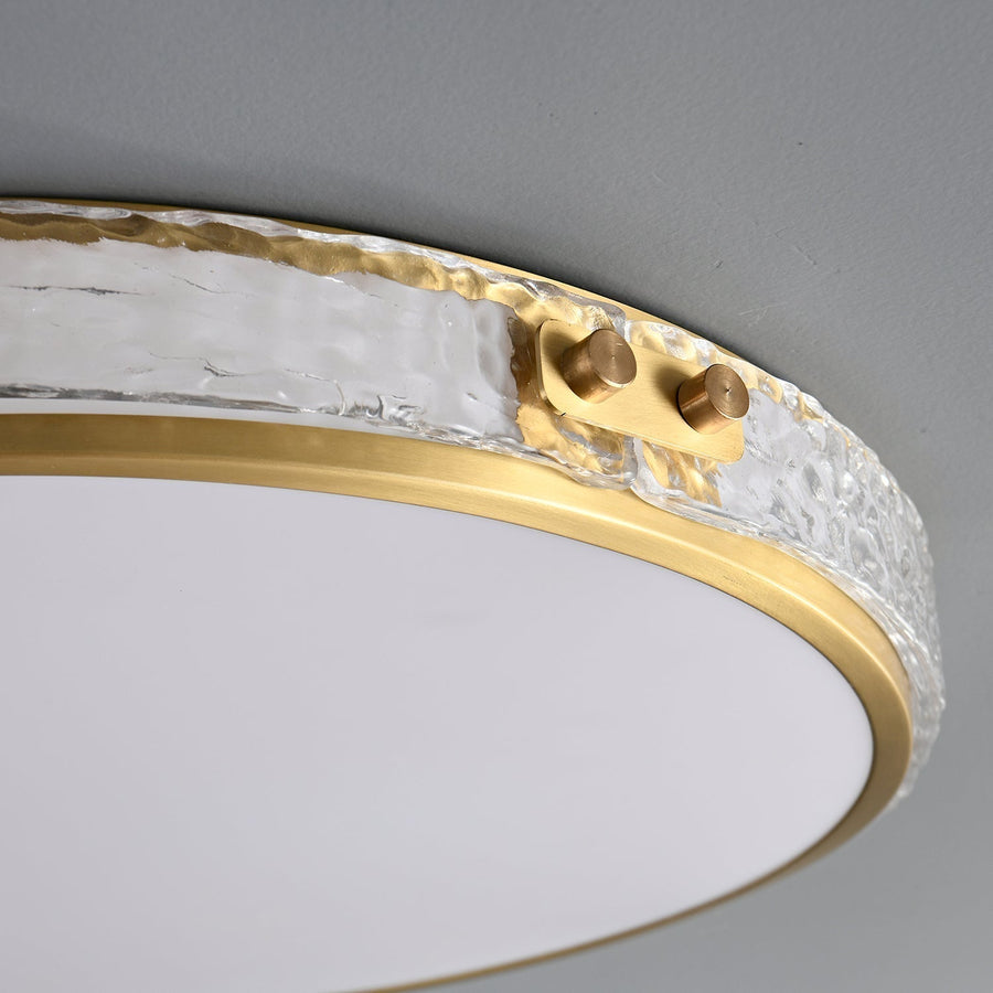 Plafonnier Reinette en verre et laiton – vue 4