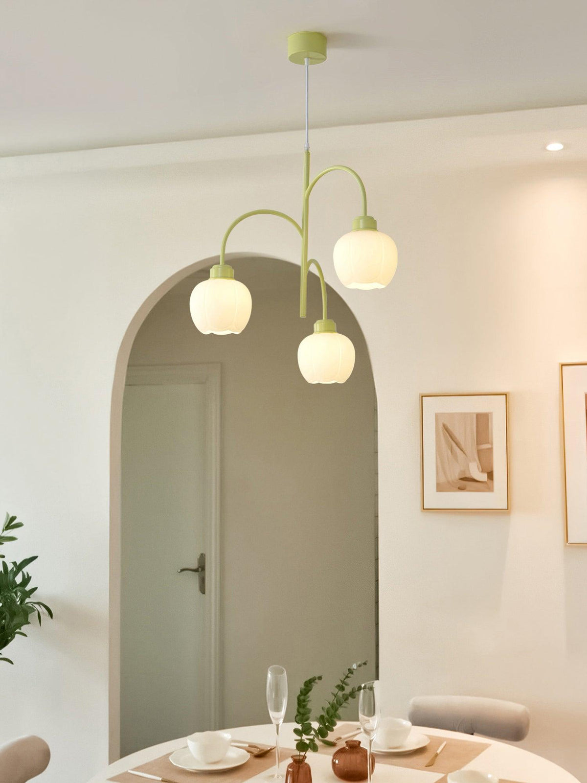 Lustre Fable en verre et métal – vue 16