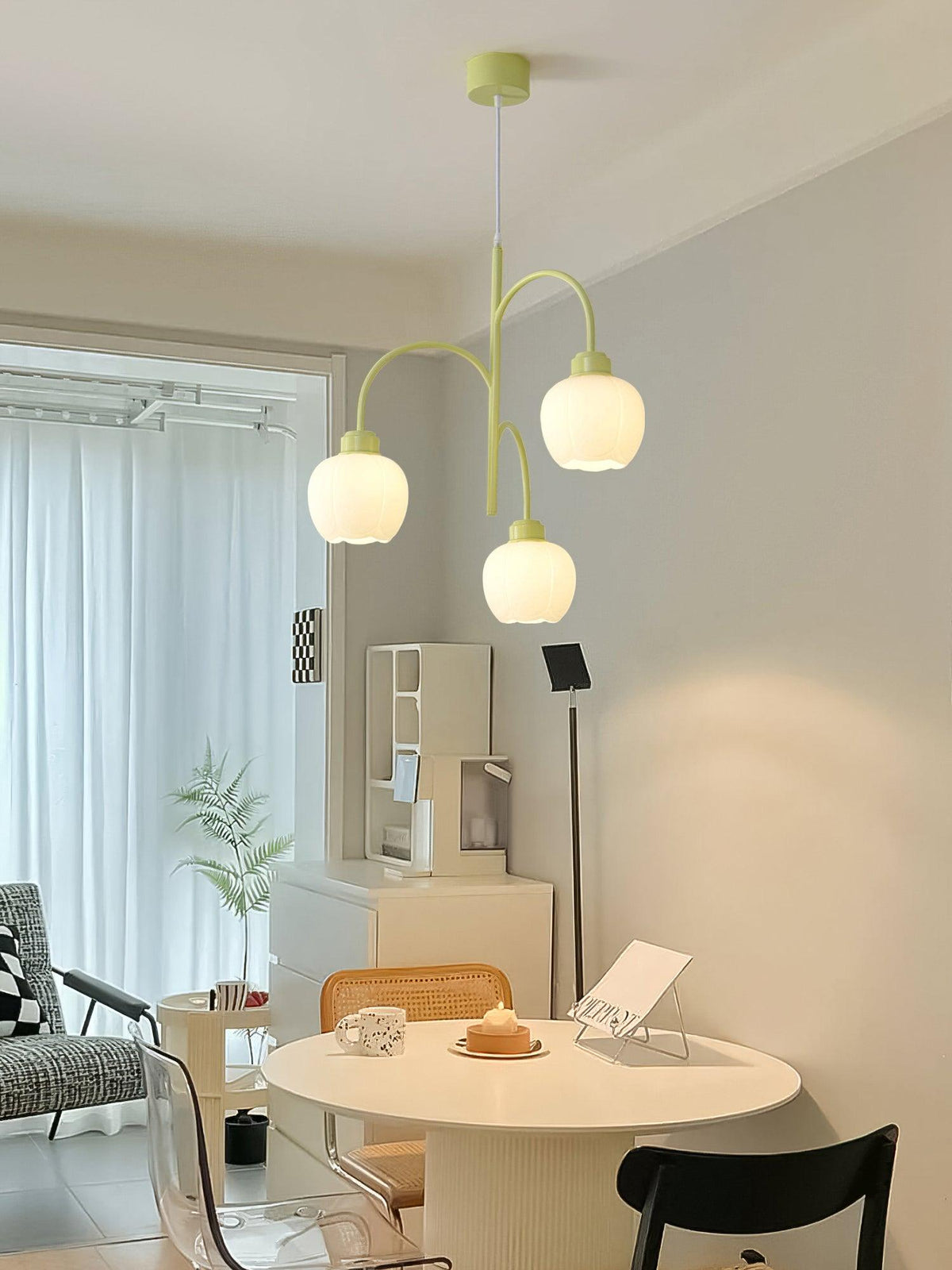 Lustre Fable en verre et métal – vue 2