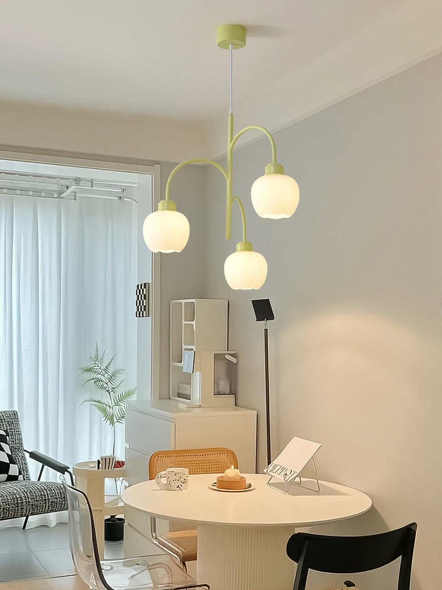 Lustre Fable en verre et métal – vue 2