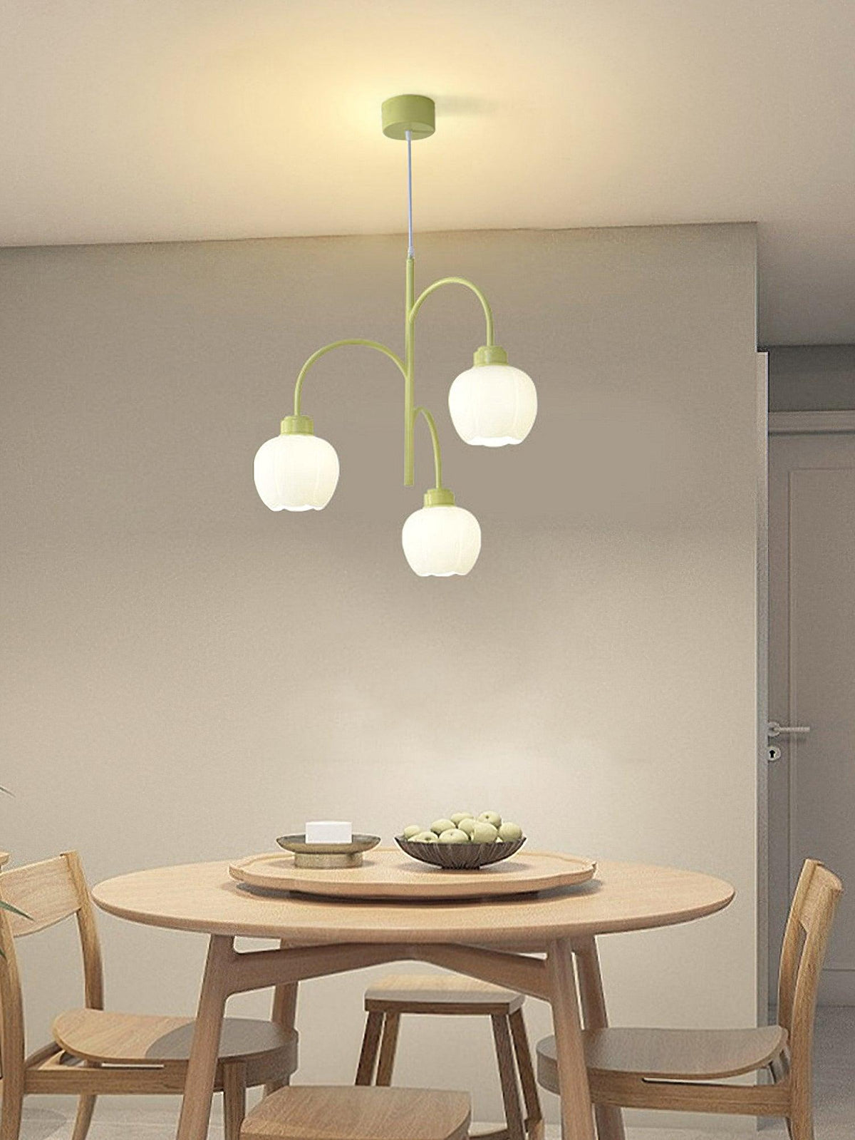 Lustre Fable en verre et métal – vue 3