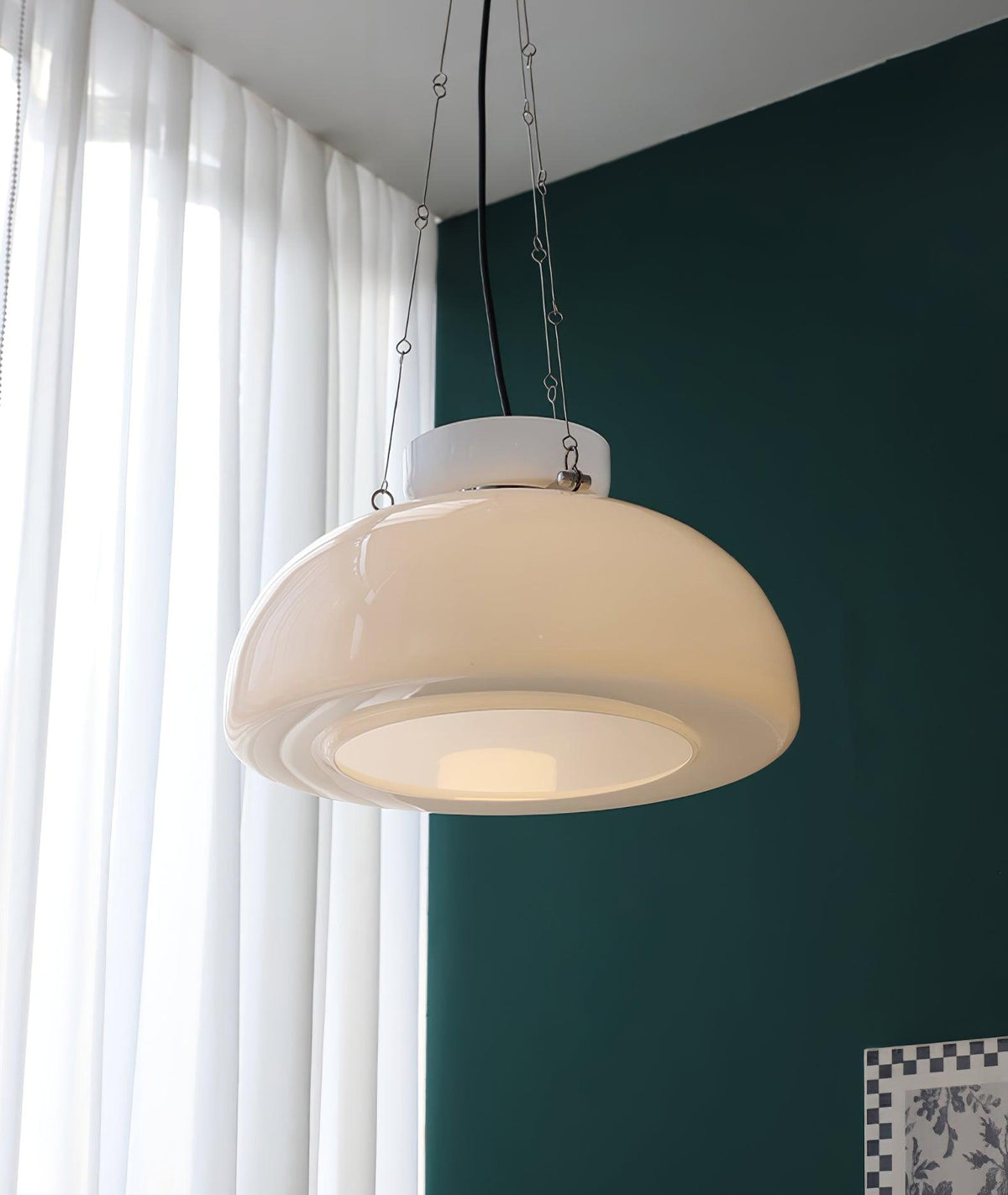 Suspension Albane en verre et fer – vue 30